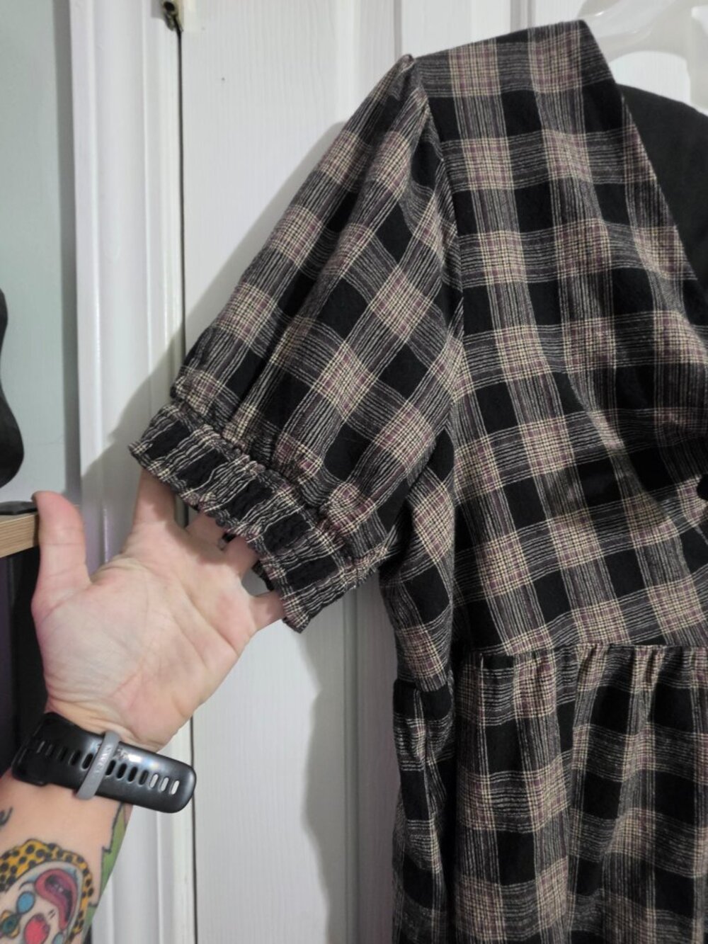 Disturbia Babydoll Plaid Dress - Picture 2 of 5